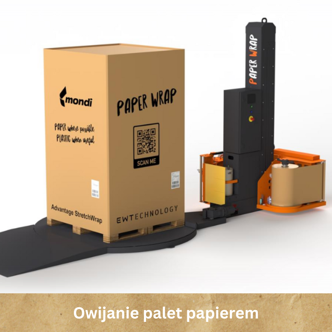 Read more about the article Rewolucja w owijaniu palet: PaperWrap – półautomatyczna owijarka do owijania palet papierem