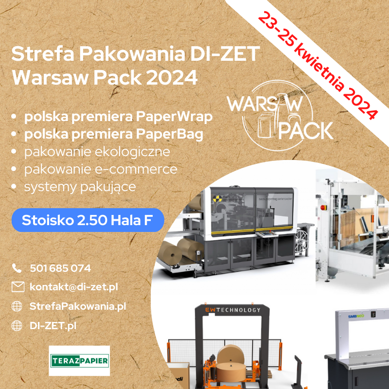 Targi Warsaw Pack Hala F Stoisko 2.50. 23-25 kwietnia 2024