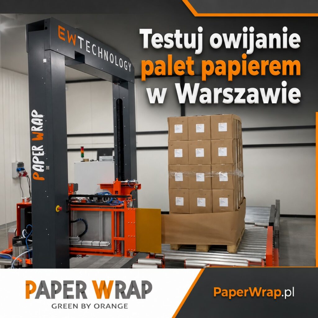 PaperWrap Warszawa. Testuj owijanie palet papierem